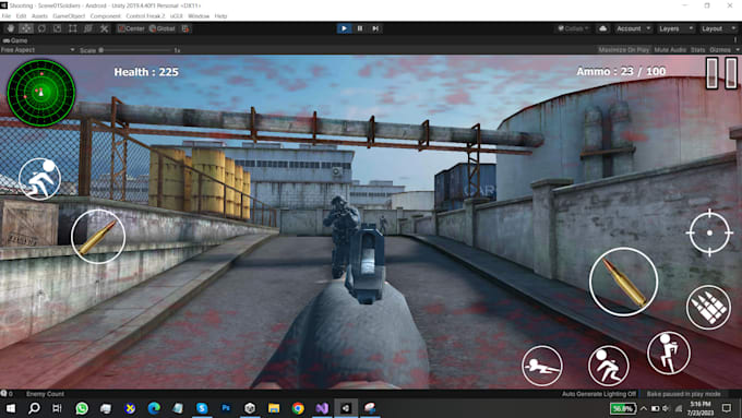 be your professional unity 2d 3d shooting game developer for android and PC
