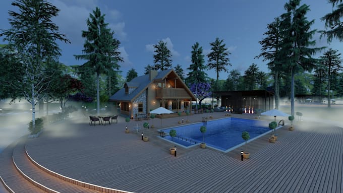 make fast 3d model on sketchup and photorealistic render
