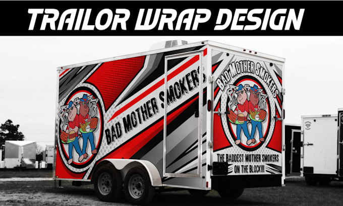 create a professional box trailor, van wrap, truck, bus wrap