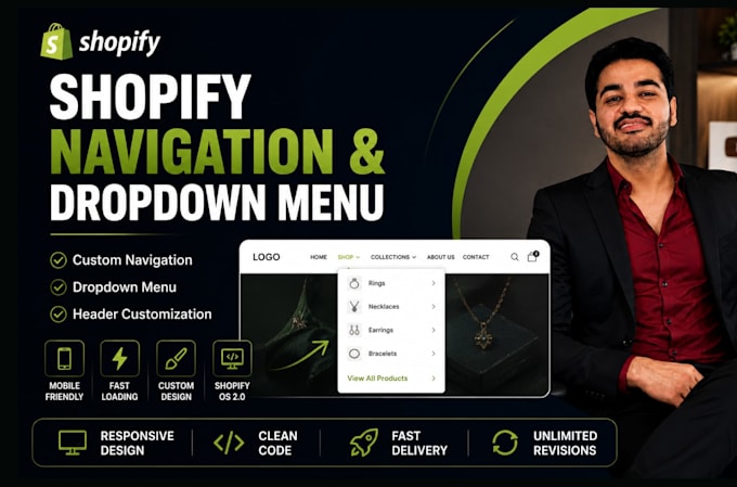 create shopify navigation, mega menu and dropdown menu