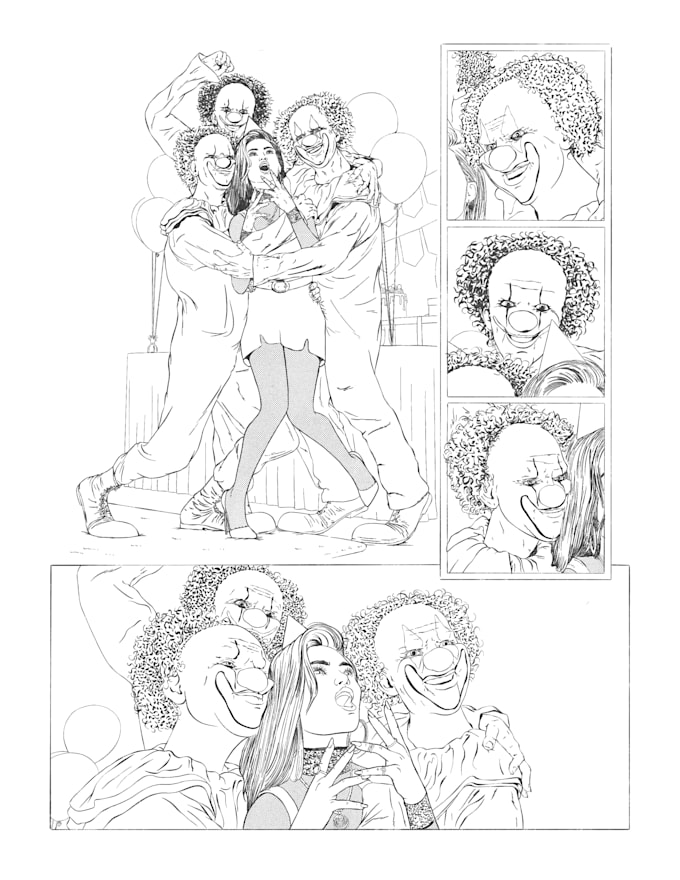 do an illustrated comic page
