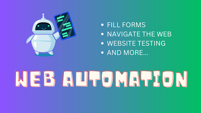 Develop web automation script using javascript by Ossamajmili | Fiverr