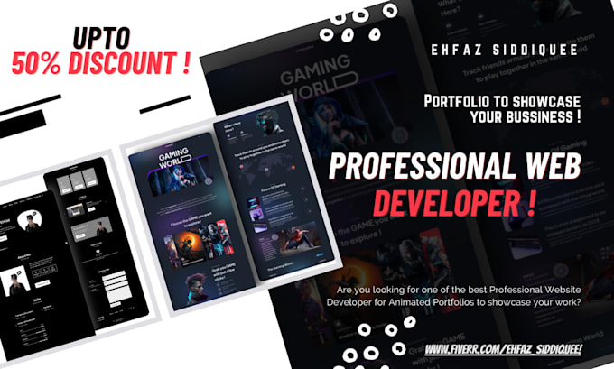 develop responsive portfolio website