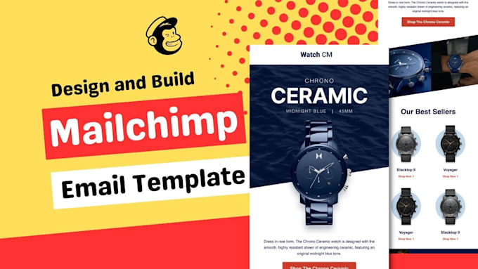 mailchimp, klaviyo email template design