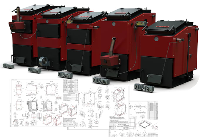 do 3d models and 2d drawings, blueprints in solidworks