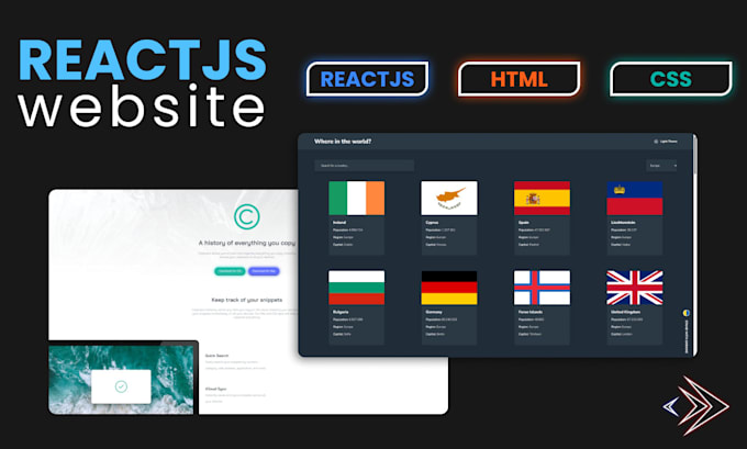 Convert your design to reactjs website by Emilyfelicio | Fiverr