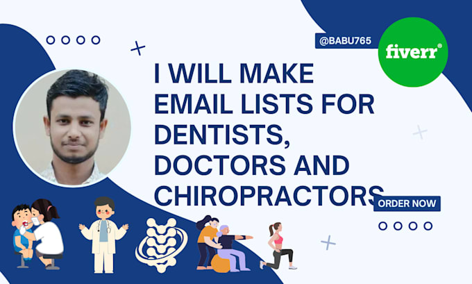 make email lists for dentists, doctors and chiropractors