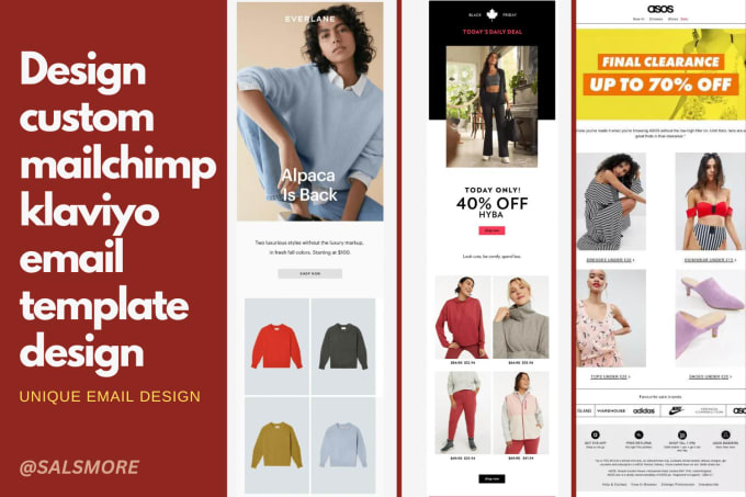 Design a custom email template design for you by Salsmore Fiverr