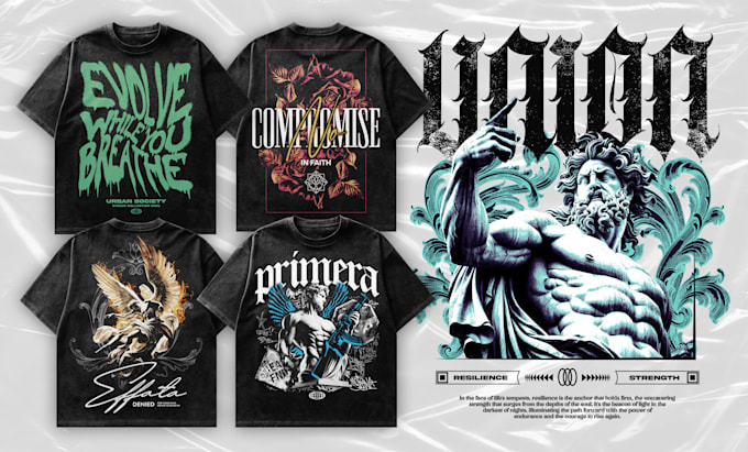 make modern streetwear tshirt or hoodie design