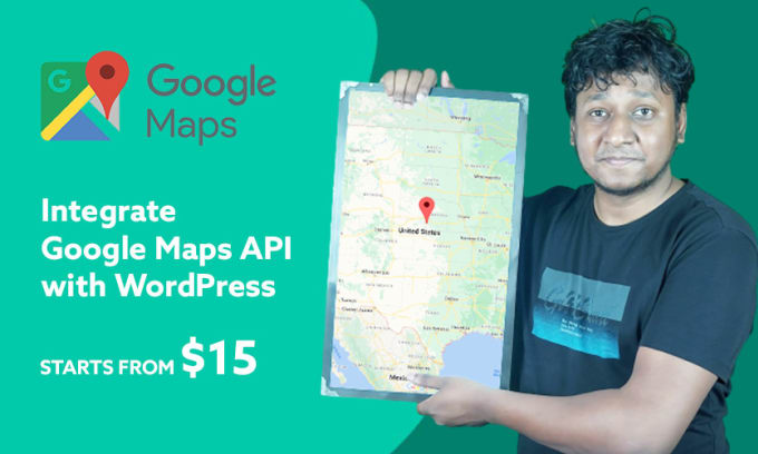 Integration google maps api with wordpress website by Mdrir247  Fiverr