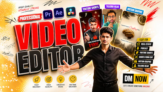 edit short form video for tiktok, reels, ugc and youtube shorts