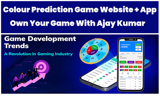 develop colour prediction game site and app originally