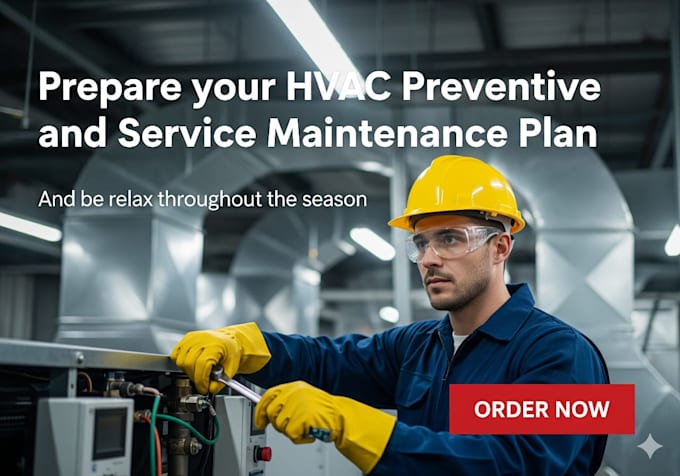 prepare hvac preventive, predictive, service maintenance and operation plan