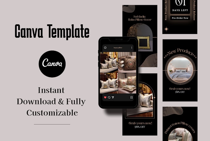 create an aesthetic puzzle feed in canva
