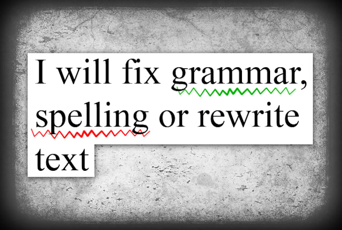 fix grammar, spelling or rewrite text