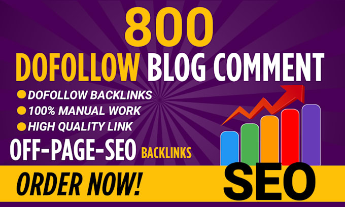 create 800 blog comments with high quality backlinks