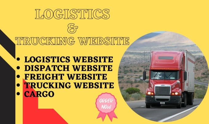 Create logistics website trucking cargo dispatch and freight broker