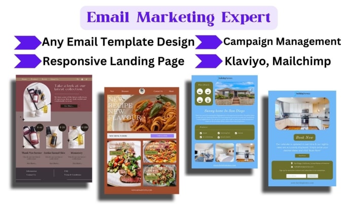 Create email campaigns marketing templates newsletters using klaviyo