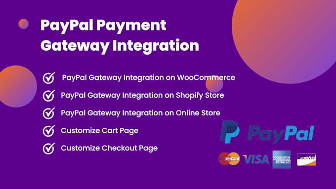 integrate paypal payment gateway in your ecommerce or shopify website
