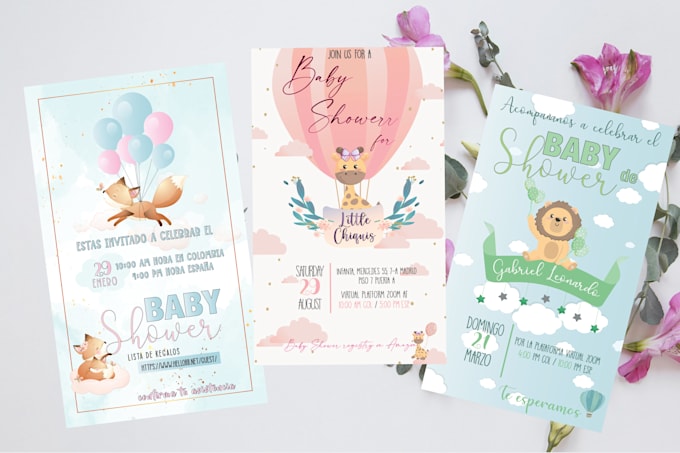 design baby shower invitation