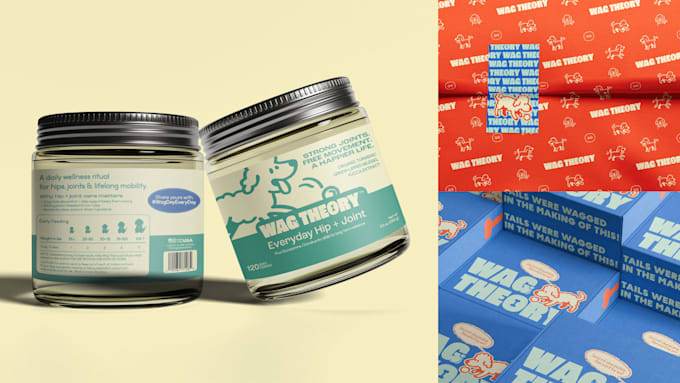 create contemporary packaging or label design