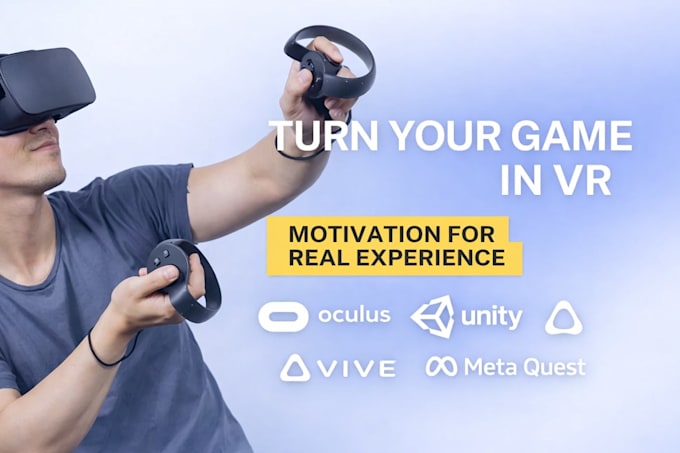 develop immersive unity VR games for meta quest oculus VR apps