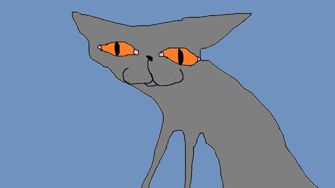 draw you a silly cat doodle