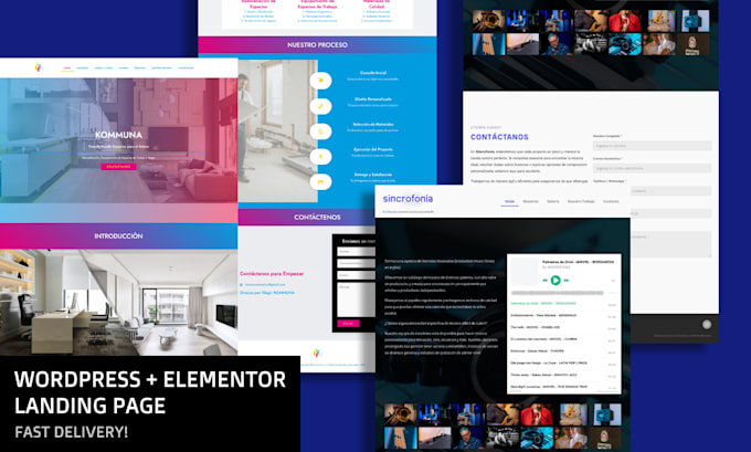 develop wordpress landing page with elementor fast delivery