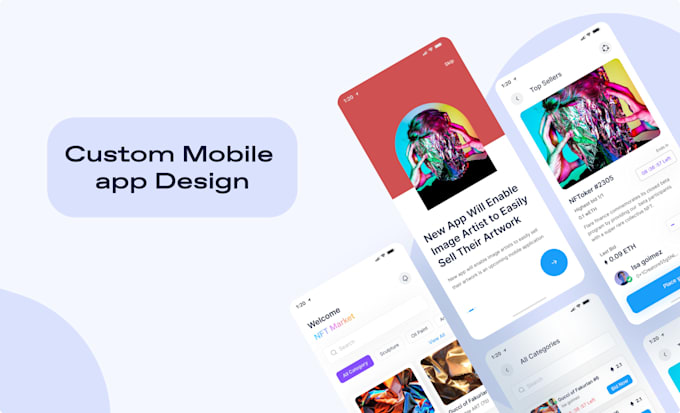 Design a stunning ui ux for your mobile app by Shotagogoladze | Fiverr