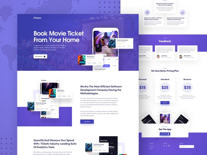 Convert your landing page into a responsive design using html, css ...