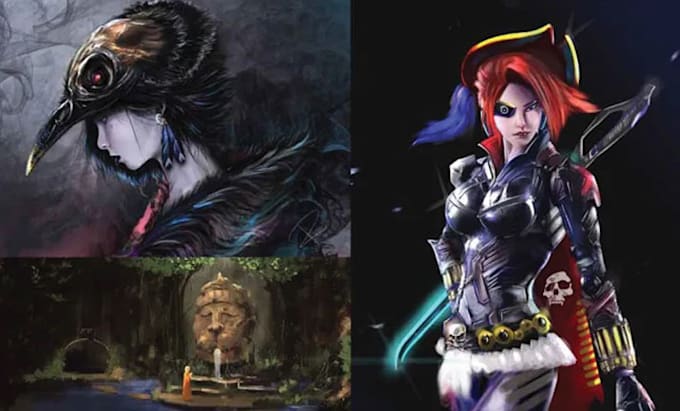 design premium fairytale character art with commercial use
