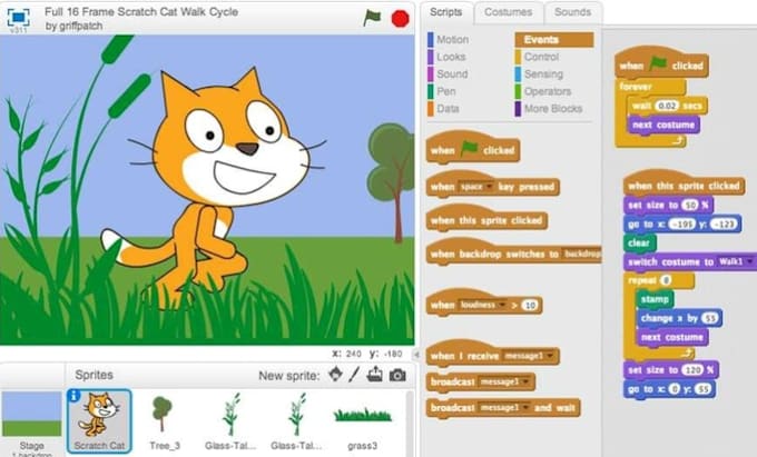 teach scratch coding and gaming to kids aged 6 to 14