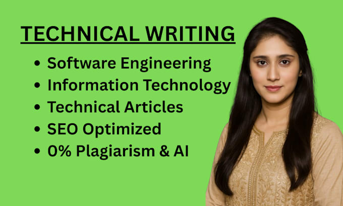 write SEO technical articles and do blog writing