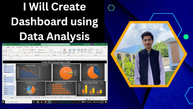 convert your financial data into chart and dashboard excel