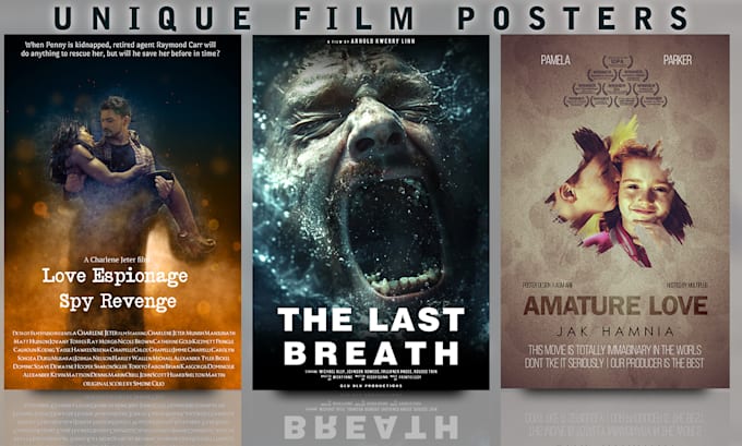 do unique film posters or movie poster designs