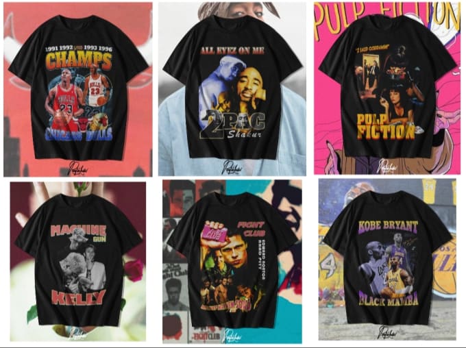 Design crazy 90s bootleg tshirts by Theoojethoo | Fiverr