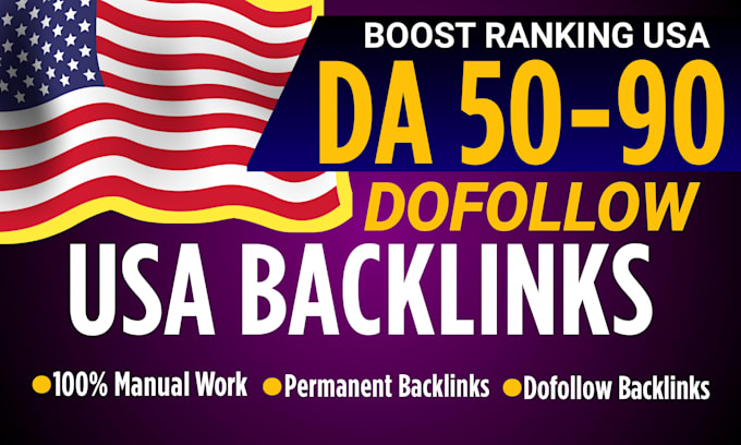 make 60 USA backlinks, link building