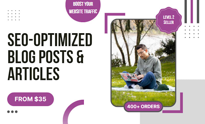 write SEO optimized blog posts and articles