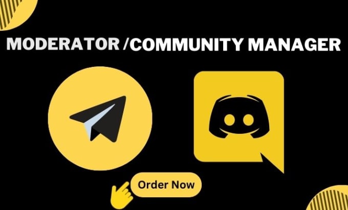 Be discord community manager, telegram moderator, discord mod, discord