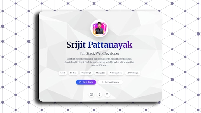 build, design, and model your portfolio website