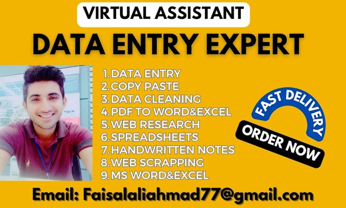 Do the fastest data entry typing work and copy paste job by Mohalzada ...