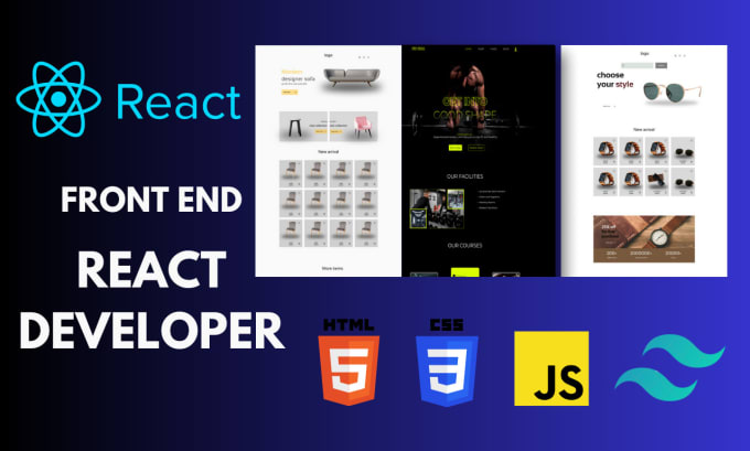 Develop front end of your web application using react js by Syedaftab ...