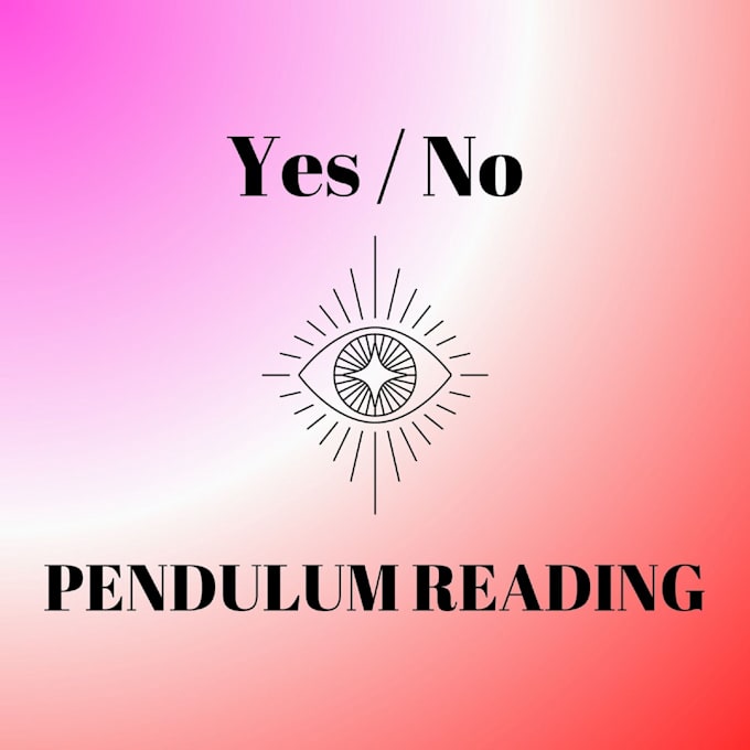 do same day yes no reading with a crystal pendulum