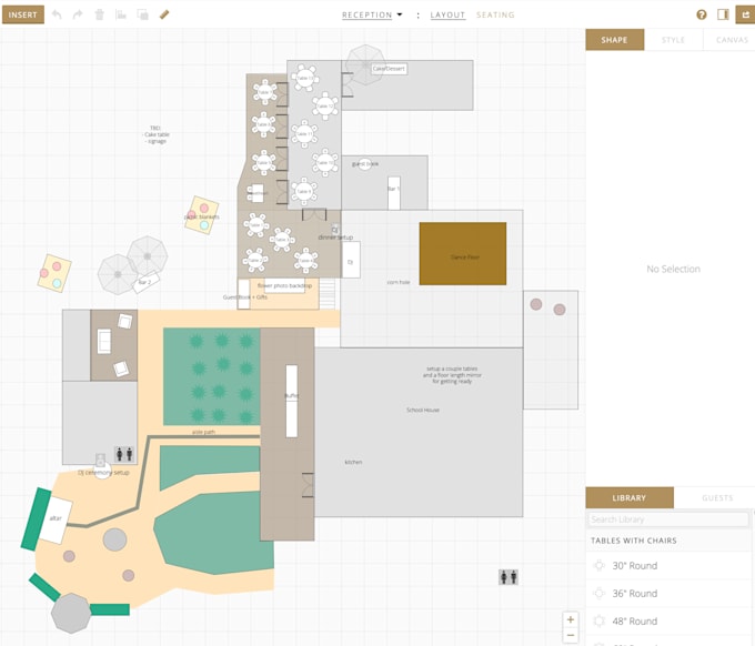 Create your event layout by Partyon19 | Fiverr