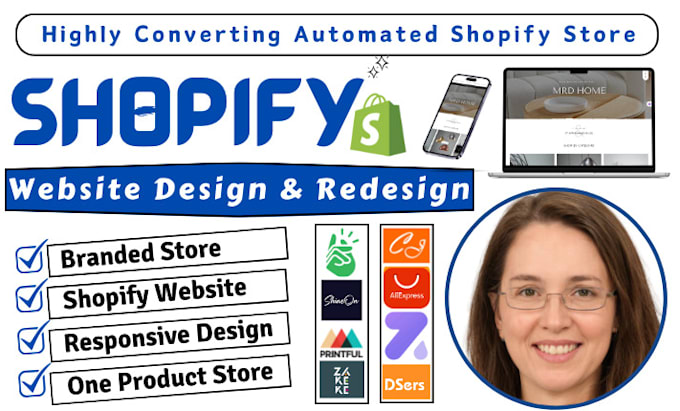I will create shopify dropshipping store, ebook ecommerce website digital product store