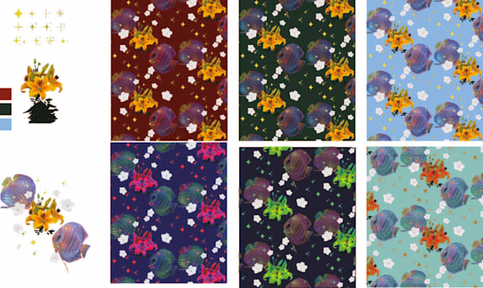 Create pattern design, textile pattern, custom pattern, print by ...