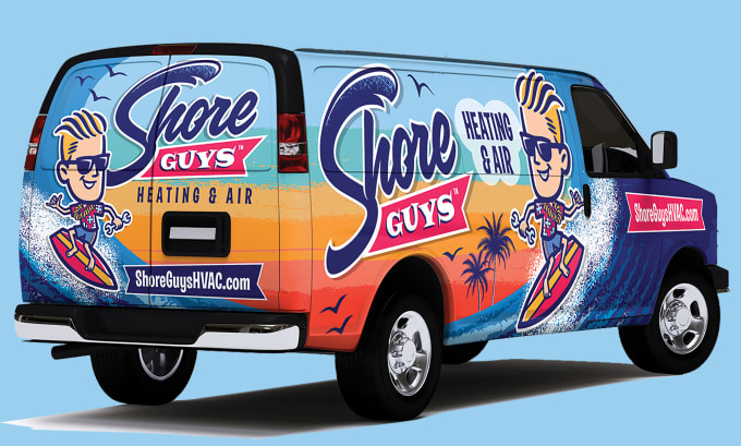 do camper wrap design, motorhome, food truck, caravan wrap design