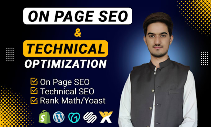 complete yoast on page SEO and technical optimization for wordpress website