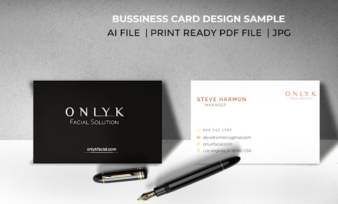 do minimal and simple business card design