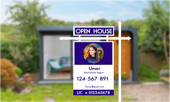 Design real estate realtor yard rider lawn sign street sign by ...